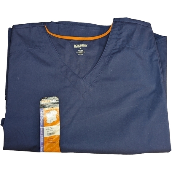 SCRUBSTAR Women's Core‎ Essentials Stretch V-Neck Scrub Top WM01T893 2XL New - Picture 6 of 9